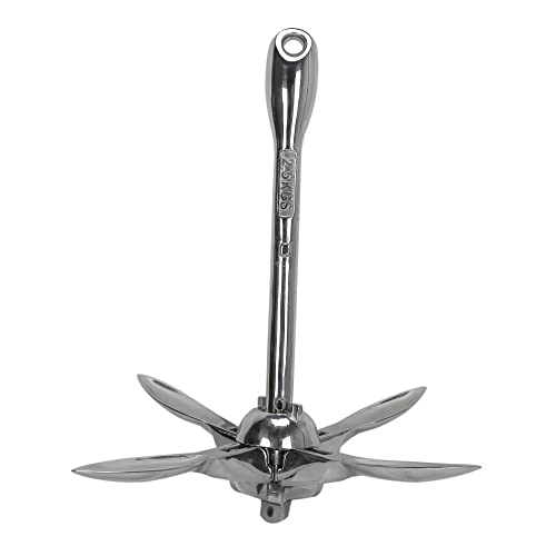 Extreme Max 3006.6678 Boattector Stainless Steel Folding/Grapnel Anchor - 5.5 Lbs. #TOP27