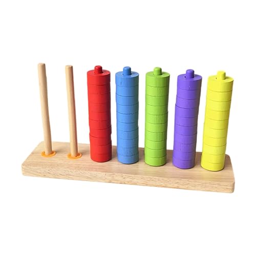 Jeu d'anneaux pour enfants d'âge préscolaire MERIGLARE : motricité fine 5 couleurs