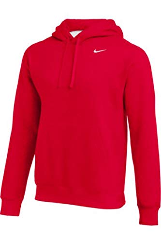 Nike Fleece Relaxed Fit Men's Fleece Hooded Neck Hoodie (Red_Medium)
