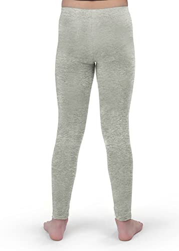 Silky Toes Little and Big Girls Premium Cotton Leggings/Size 2t to 16/ Many Colors for School Uniform Grey3