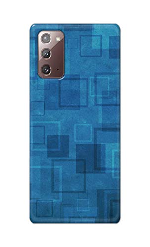 Image of Printed Hard Back Cover Case for Samsung Galaxy Note 20 4G | Note 20 5G Back Cover (Plain Azure Blue) -1302