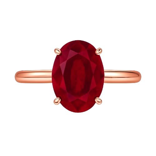 Sterling Silver Oval Cut Solitaire for Women With 4 prong setting4