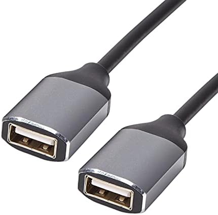 innov8 USB 2.0 A Male to 2 Dual Female Fast Charging Data Y Splitter Cable - 0.3m (1 x USB Female Supports Data and Power / 1 x USB Female Supports Power Only)