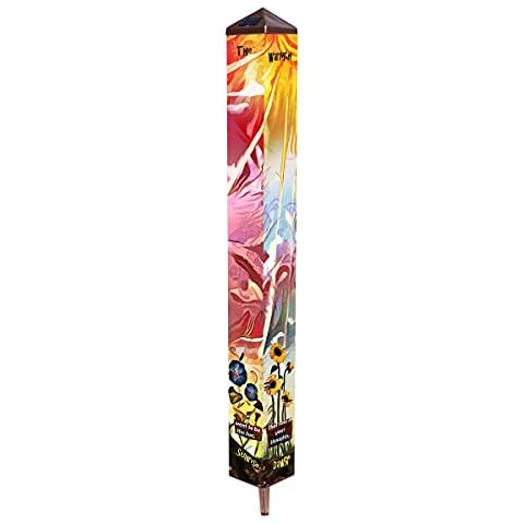 Echo Valley 3781 "The Warmth of the Sun" Spirit Pole, Vivid & Illuminating Solar Garden Pole, Red/Yellow. 3.25 x 32 inches Cover