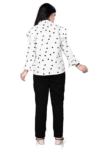 Image of Girls /Kids Printed Floral Designer Top and Palazzo Set Crop Top and Palazzo Set Printed /Fancy Palazzo and top Set for Girls with tie in Waist