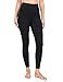 YUNOGA Women's Soft High Waisted Yoga Pants Tummy Control Ankle Length Leggings (S, Black)