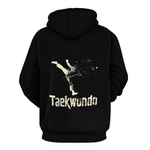 Vintage Taekwondo Casual Hoodies for Men Women Long Sleeve Sweatshirt Sweater Fall Outfits Tops3
