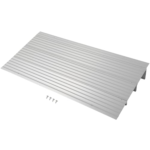 INEEDUP 17''L x34''W Threshold Ramp for Doorways, Portable, Anti-Slip Ramps for Wheelchairs for Home, 800 Load Capacity, Aluminum Door Ramp and Curb Ramp for Scooters, Power Chairs, Walkers