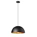 Dainolite Ltd HKI-161LP-BK Restoration One Light Pendant from Helsinki Collection in Bronze/Dark Finish, 16.00 inches, Matte Black