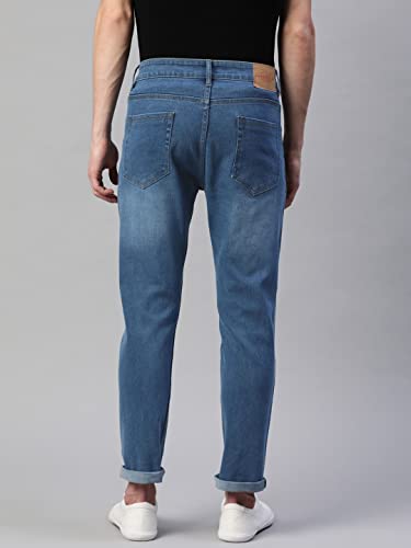 Image of Hubberholme Men's Stretchable Slim Fit Jeans - Casual Cotton Jeans for Men