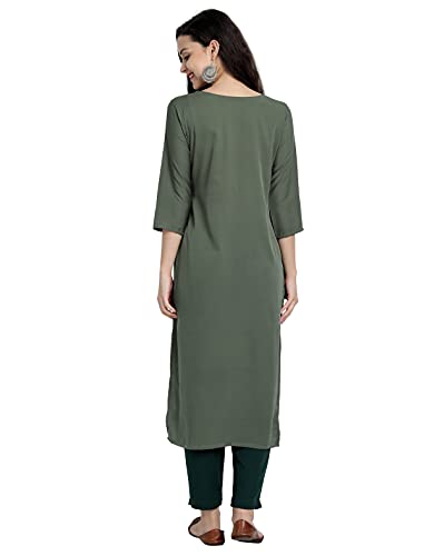 Image of Women's Crepe Regular Kurta
