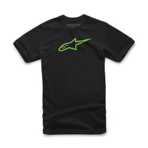 Alpinestars Ageless Classic Tee - T-shirt - Col ras du cou - Manches courtes - Homme, Black (Black/Green), Small