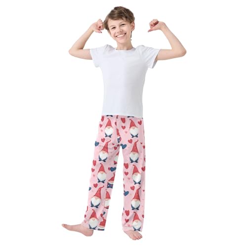 Pajama Bottoms, Pajamas Pant Gnomes Lounge Wear Casual Cartoon Pink Sleep Long Pants Soft Pjs Sleepwear2