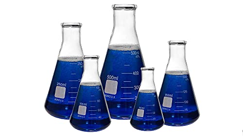 Salco Conical Flask 50 ml, 100 ml, 150 ml, 250 ml, 500 ml wi...