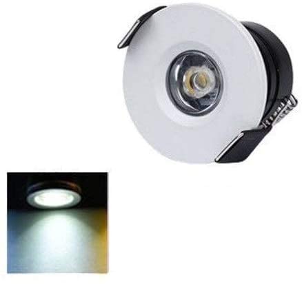 Downlight encastré de précision 1W, mini spots interchangeables noirs et blancs 4000K