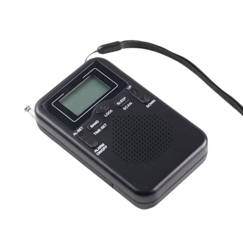 Radio portable AM FM compacte à piles avec antenne télescopique
