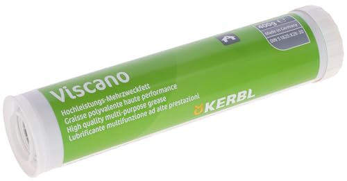 Kerbl Grasa Multiuso 2 Viscano, Grasa lubricante, 400g / Cartucho, intervalo de temperaturas de aplicación: Entre −30°C y +120°C, Resistente a la oxidación, Resistente al Agua, para Agricultores