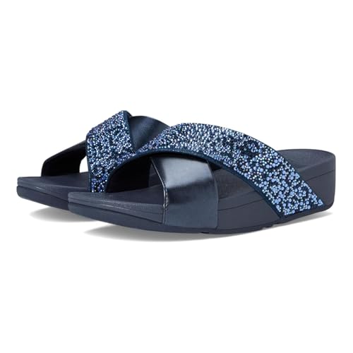 Image of FitFlop Women's, Lulu Crystal Mix Slide Sandal