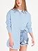 Paintcolors Womens Button Down Shirts Long Sleeve Dressy Casual Blouses Button Up Collared Shirts Tops for women-Blue03 XXL