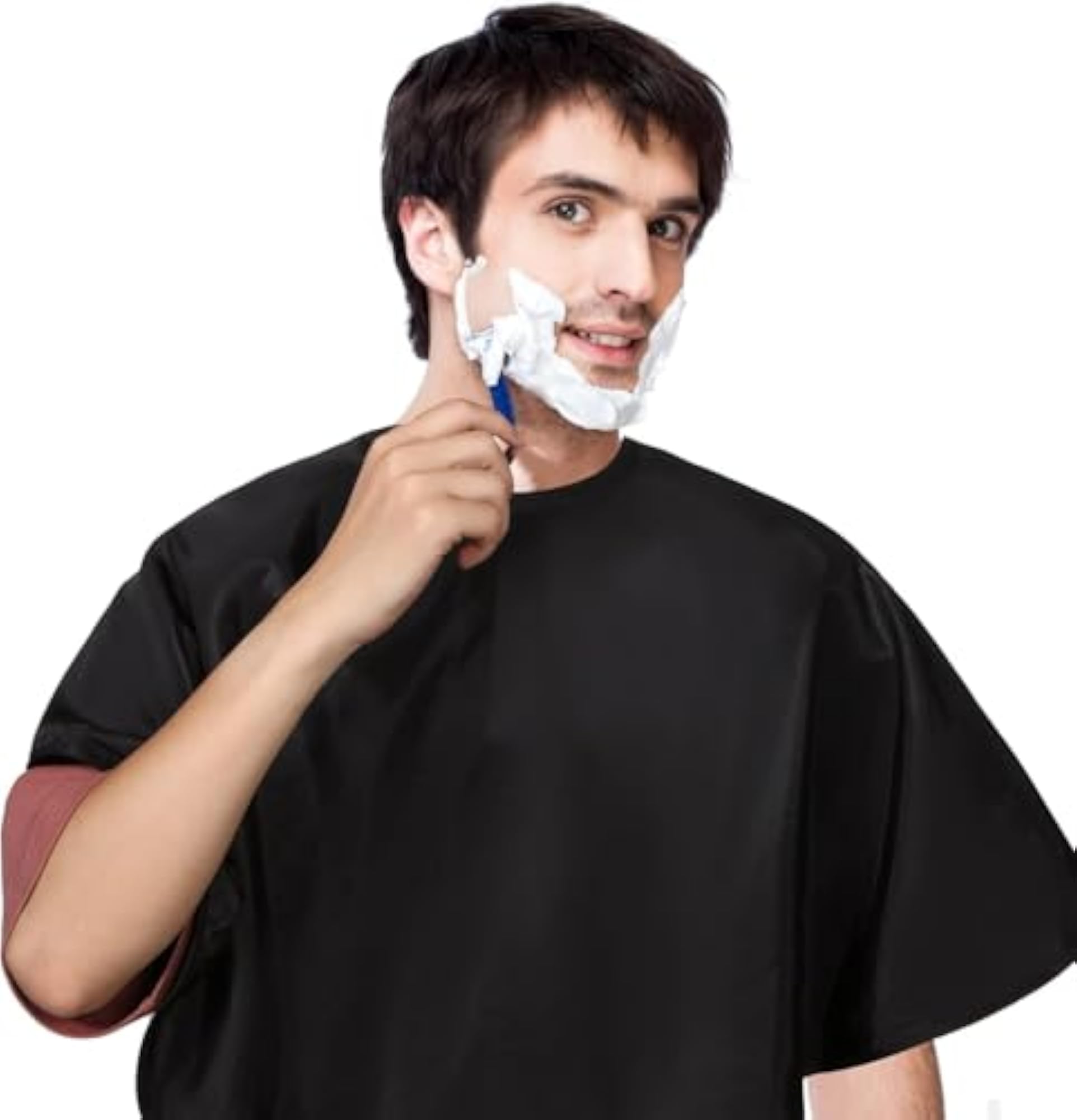 Black Waterproof Salon Hair Cutting Cape for Women