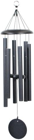 Corinthian Bells by Wind River - 30 inch Black Wind Chime for Patio, Backyard, Garden, and Outdoor décor (Aluminum Chime) Made in The USA