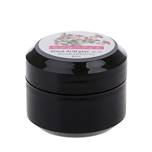 Horenme Strong Nail Art Rhinestone Glue Gel Adhesive Resin Gem Jewelry Polish Decor 8ml