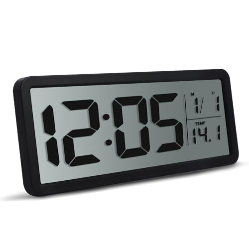 Reloj de pared digital LED de dígitos grandes para evitar la fatiga visual 2