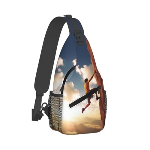 Mochila tipo Bandolera Deportiva Negra para Senderismo