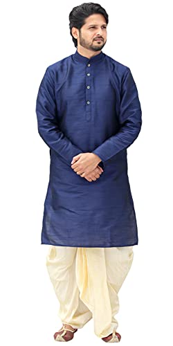 Image of Om Shubh Mangalam Men's Silk Ethnic Wear Dhoti Kurta Set For Wedding