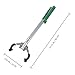 FOMIYES 40Cm Aluminum Alloy Trash Pickup Clamp, Non-Slip Garbage Cleaning Grabber Tool Metal Pole, Portable Rubbish Reacher for Outdoor and Industrial Waste Collection