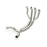 Ce pot d'échappement est fabriqué en métal avec un revêtement antirouille, résistant aux hautes températures, offrant une finition soignée, une esthétique élégante et des performances stables.