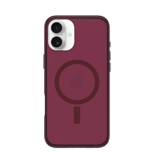 Image of OtterBox iPhone 16 Plus Symmetry Series Clear Case - Foxberry Pink - Ultra-Thin, Sleek iPhone Case, Glitter iPhone Case