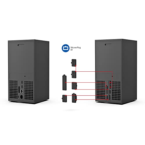 Image of New World Dust Proof Kit For Xbox Series X Dust Plugs Dust Filter Kit Compatible with Xbox Series X Console