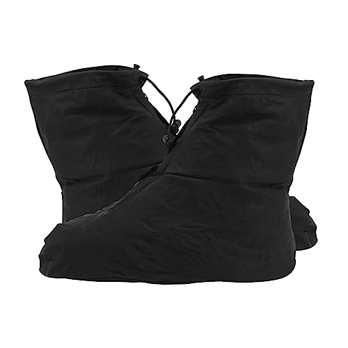 VICASKY 1Pair Outdoor Shoe Covers Non Slip Rain Shoe Protectors for Cycling Hiking and Winter Activities Durable Overshoes for Cold Weather Protection Black