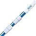 Aquatix Pro Swimming Pool Pole, 4 to 12 Feet, Professional Aluminium Telescopic Pole, Best for Skimmer Nets, Vacuum Heads and Brushes, Strong Grip & Lock, Ribbed Finish, 1.1mm Commercial Thickness