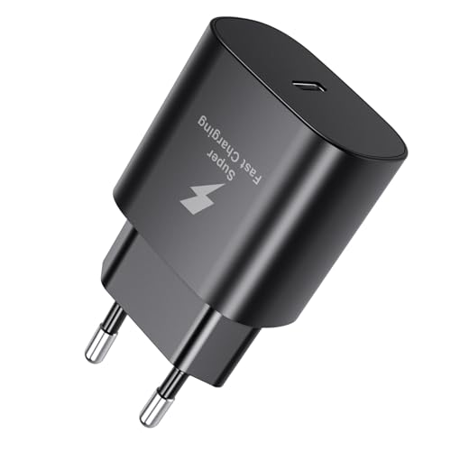 Cargador USB C para Samsung, Cargador rápido de 25 W, Adaptador de Fuente de alimentación Tipo C Compatible con Galaxy S20/S21/S22/S23/S24 Ultra/Note 20/S10