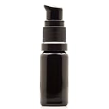 Infinity Jars 10 Ml (.34 fl oz) Black Ultraviolet Glass Push Pump Bottle