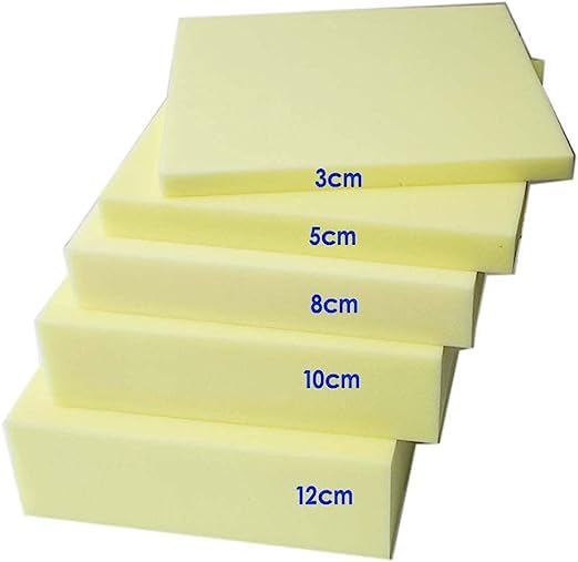 Acolchado de espuma de tapicería duradero personalizado, hoja de espuma de alta densidad para sofá/silla/banco/taburete, cómodo cojín de almohada de sofá expandible colchón firme