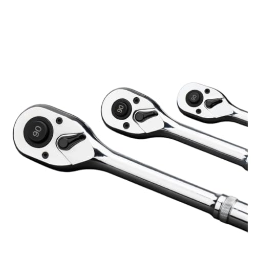 Llave de trinquete reversible con 90 dientes de giro fluido 5