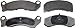 Wagner ThermoQuiet MX431 Semi-Metallic Disc Pad Set, Front