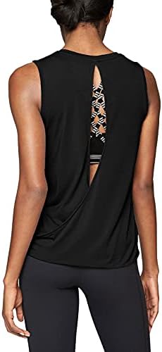 Mippo Workout Tops for Women Open Back Shirts Yoga Athletic Tops Running Muscle Tank Tops