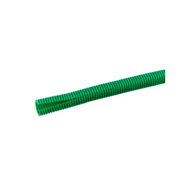 Courant - Gaine ICTA verte fendue Ø 20mm vide (bobine de 50m) FLEXZIP COURANT