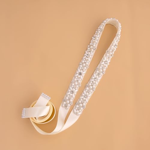 Pearl Wedding Belt Beaded Bridal Belt Handmade Pearls Sash Belt,Bride sash for Bridesmaid Flower Gril Wedding Dress3