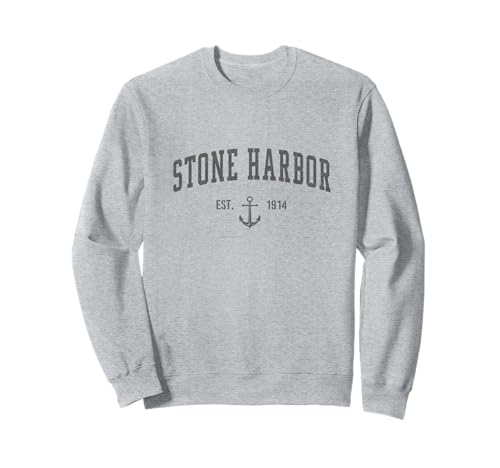 Stone Harbor New Jersey, Men Womens, Vintage Retro - Sweatshirt