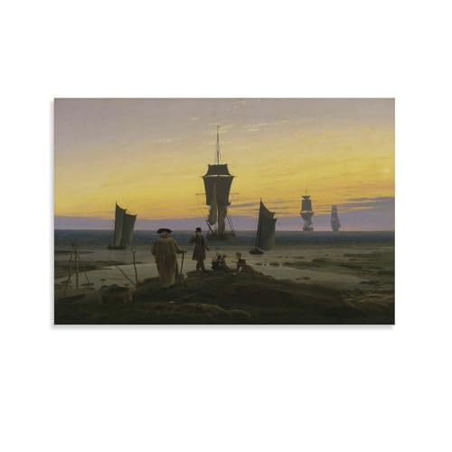 Impression toile Friedrich Les étapes de la vie décoration murale poétique