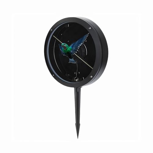 Missyou 9.1" 3D HologramFan, Waterproof Lawn Lights, Outdoor LED Landscape Lights, WiFi & APP Control, Bluetooth Sound, Remote, 700+ 3D Videos for Events, Garden, Patio, Landscaping