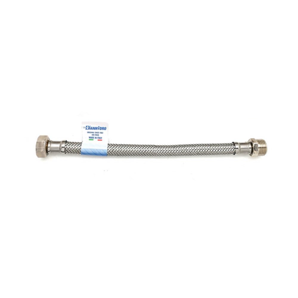 10PZ FLESSIBILE INOX MODELLO NORMALE CM. 20 DN10 FF 1/2 x 1/2 NextradeItalia Mod.FERX.DIAFXXE-INNXN-FRR