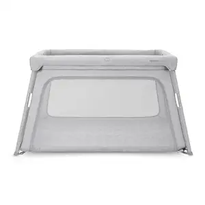 Newton Baby Travel Crib & Play Yard – Breathe-Thru Mattress for Safe Sleep, Portable & Easy Disassembly, Completely Washable, 2X Larger Surface Area, Non-Toxic, Largest-in-Class with Travel Bag, Grey