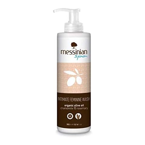 Messinian Spa Intimate Feminine Wash - Gentle & Natural Daily Wash For Women Hygiene - Chamomile & Rosemary - Helps Prevent Irritation, Reduce Odour, Restore pH Balance & Provide Itch Relief - 300 ml Cover