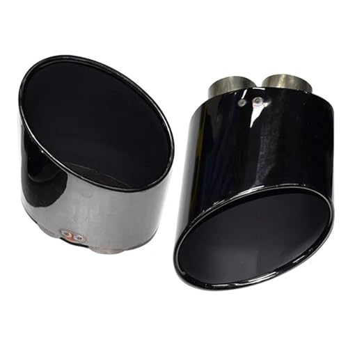 Silencieux d'échappement en acier inoxydable noir pour Audi S et RS look sport haut de gamme